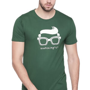 Generic Men's Cotton Slim Fit Half Sleeve T-Shirt (Material: Cotton, (Color:Green)