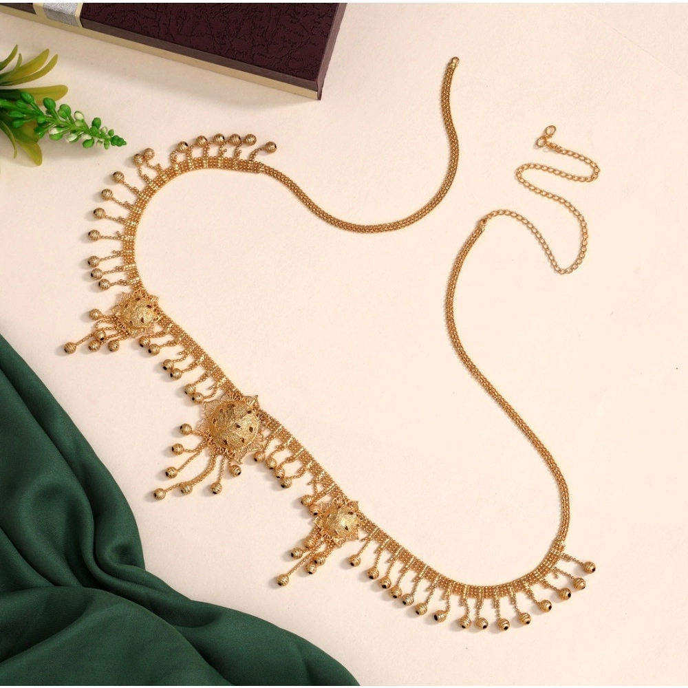 generic women's gold plated kamarband waist belt for women//girls adjustable chain