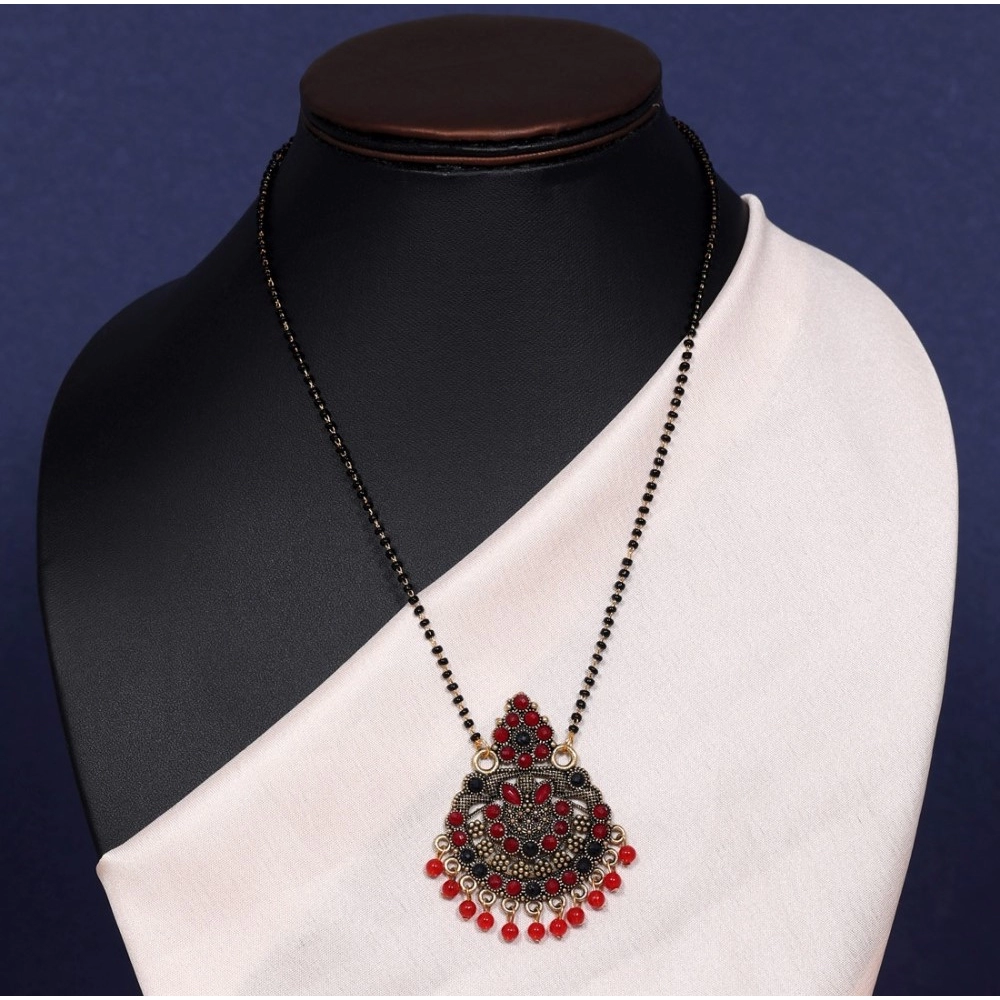 generic women's red color mangalsutra