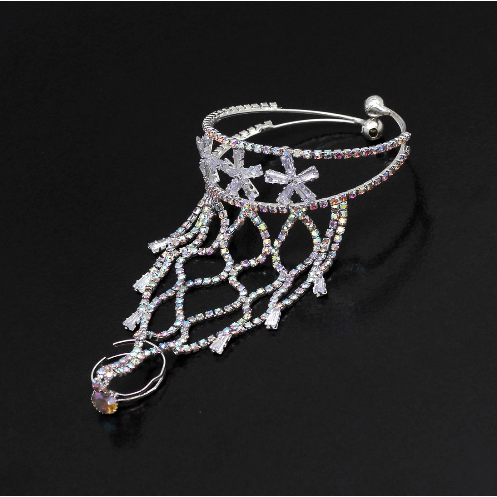 generic women's white color hathphool adjustable bracelet