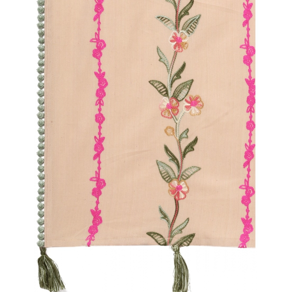 Generic Women's Cotton Opaque Stole (Beige, Length: 1.5 to 2 Mtr) - Image 5