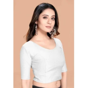 Generic Pack Of_2 Women's Hosiery Short Sleeves Round Neck Non-Padded Blouse (White)